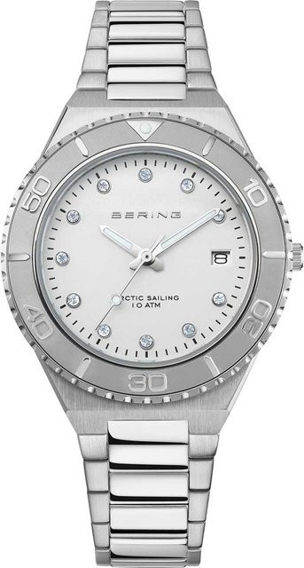 Bering Damenuhr Classic, Quarz, Edelstahl, Silber, 36 mm, 10 ATM - Bild 1