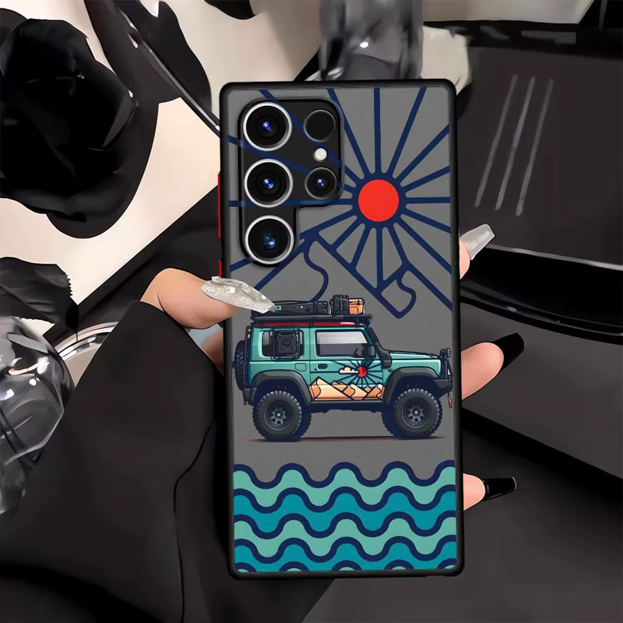 Cartoon Auto Schutzhülle für Samsung Galaxy S25 S24 S23 S22 S21 S20 Ultra Plus FE in Multicolour - Bild 4