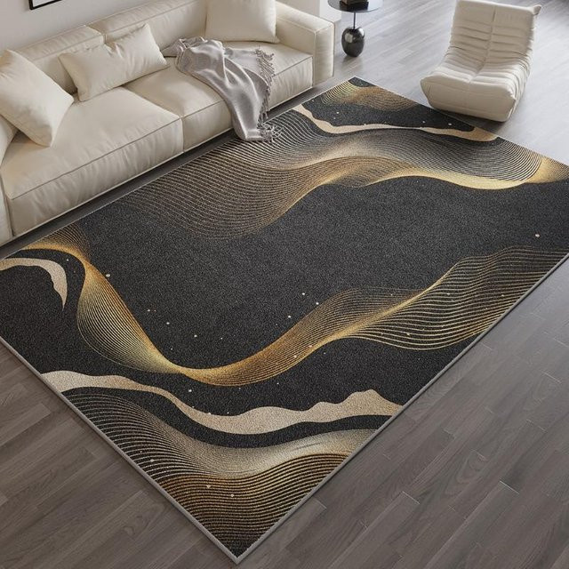Lodestar Moderner Teppich mit Blumendruck, Rutschfest und Abriebfest, B/T: 60 x 40 cm, Mehrfarbig - Bild 1