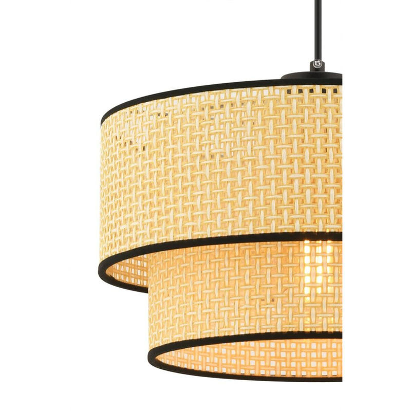 Opviq Pendelleuchte Echo Hazeran in Beige aus Baumwolle, B/T/H: 30 x 30 x 65 cm, E27, 1 Leuchtmittel - Bild 3