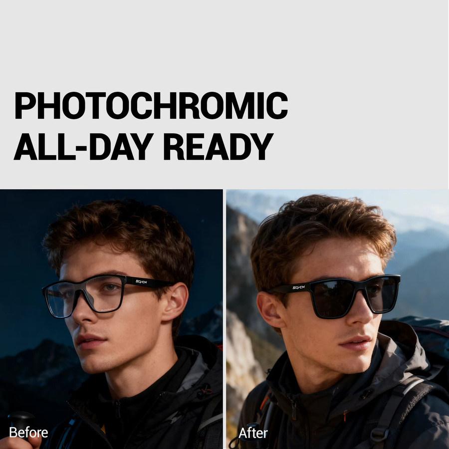 KAPVOE Photochrome Sonnenbrille, black, selbsttönend - Bild 3