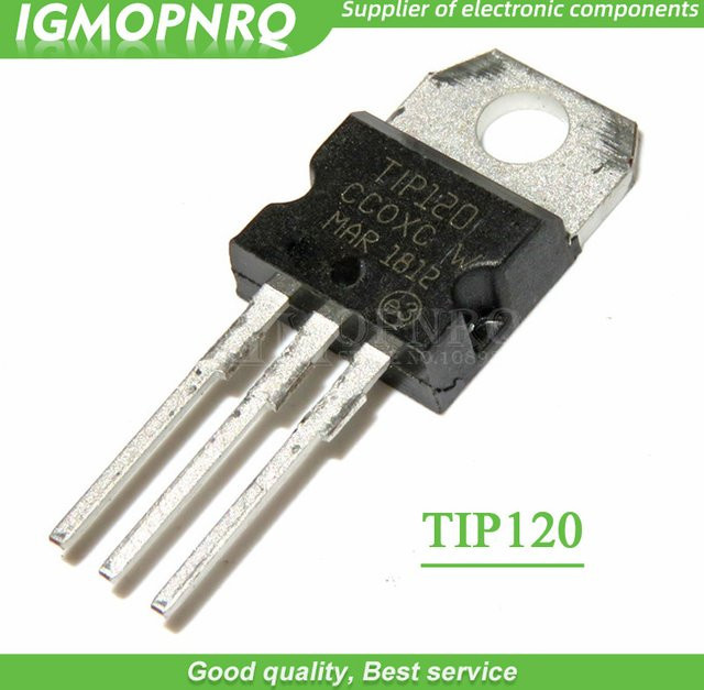 10 Stück TIP120 TO-220 Darlington Transistoren in Schwarz - Bild 1