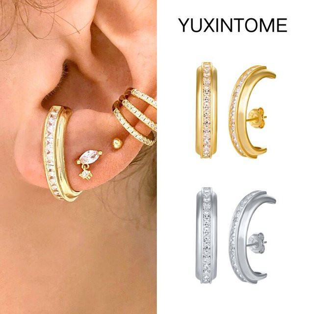 YUXINTOME Ohrstecker 925 Silber, Zirkonia, Damen - Bild 1