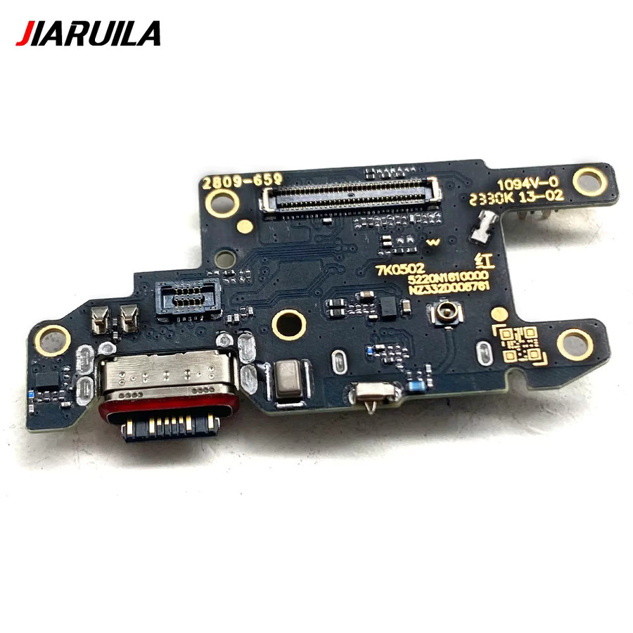 Xiaomi USB-C Ladegerät Dock Connector Board mit Mikrofon Flex für Redmi 12C 13C 12 4G 5G und Note 13 Pro Plus in Schwarz - Bild 2