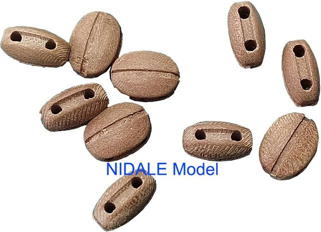 Binchi Outdoor Product Birnbaumholzblock Antikes Schiffsmodell Zubehör, 10-teiliges Set, beige - Bild 1