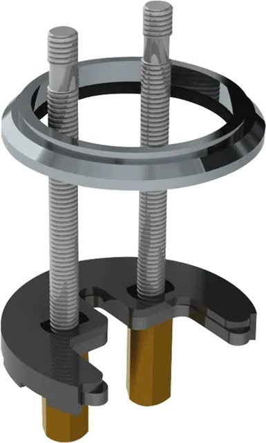 Delabie Befestigungsset für Armaturen in Silber - Bild 1