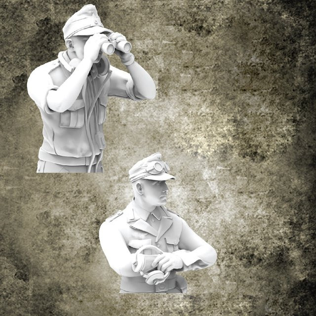 Panzermann 2, Resin-Modellfigur Soldat, Militär, 1:35, unmontierter und unbemalter Bausatz - Bild 1