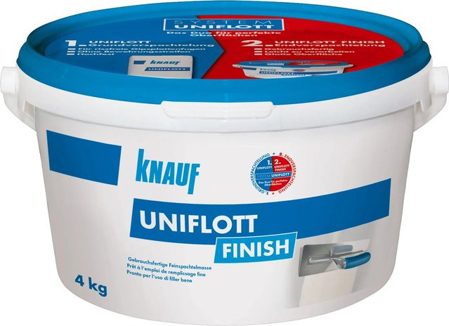 Knauf Uniflott Finish Feinspachtelmasse, Weiß, 4 kg - Bild 1
