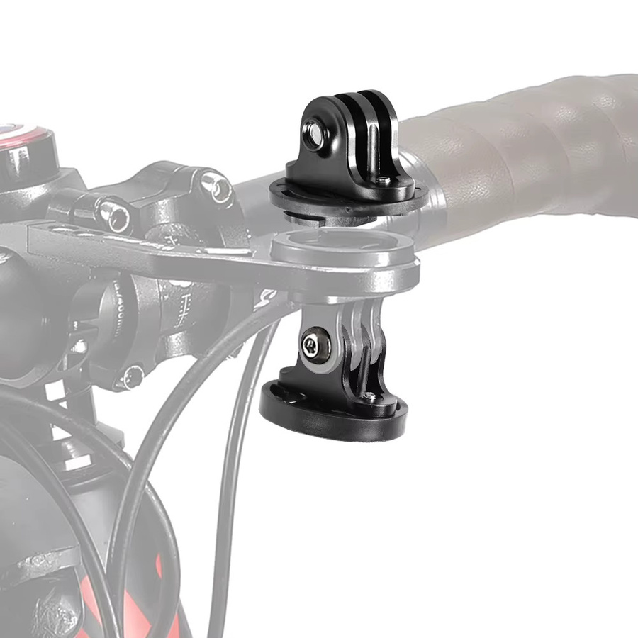 Fahrrad-Kamerahalterung Adapter aus Aluminiumlegierung in Schwarz für GoPro und Fahrradcomputer - Bild 3