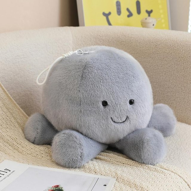 Yiran toy Cartoon Quallen Plüschtier, 15cm, Grau - Bild 1