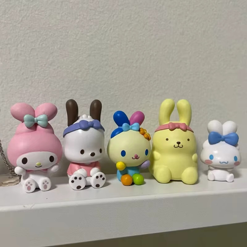 Meileti Big Ear Dog Flower Bunny Character Blind Box, Desktop-Dekoration - Bild 2