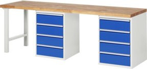Rau Werkbank 7509A8 mit 8 Schubladen, Multicolor, B: 250 cm, T: 70 cm, H: 89 cm - Bild 1