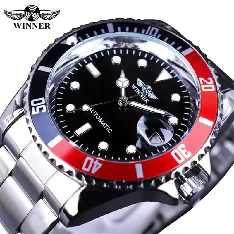 T-WINNER Armbanduhr, Automatik, Edelstahl, Schwarz, Herren - Bild 1
