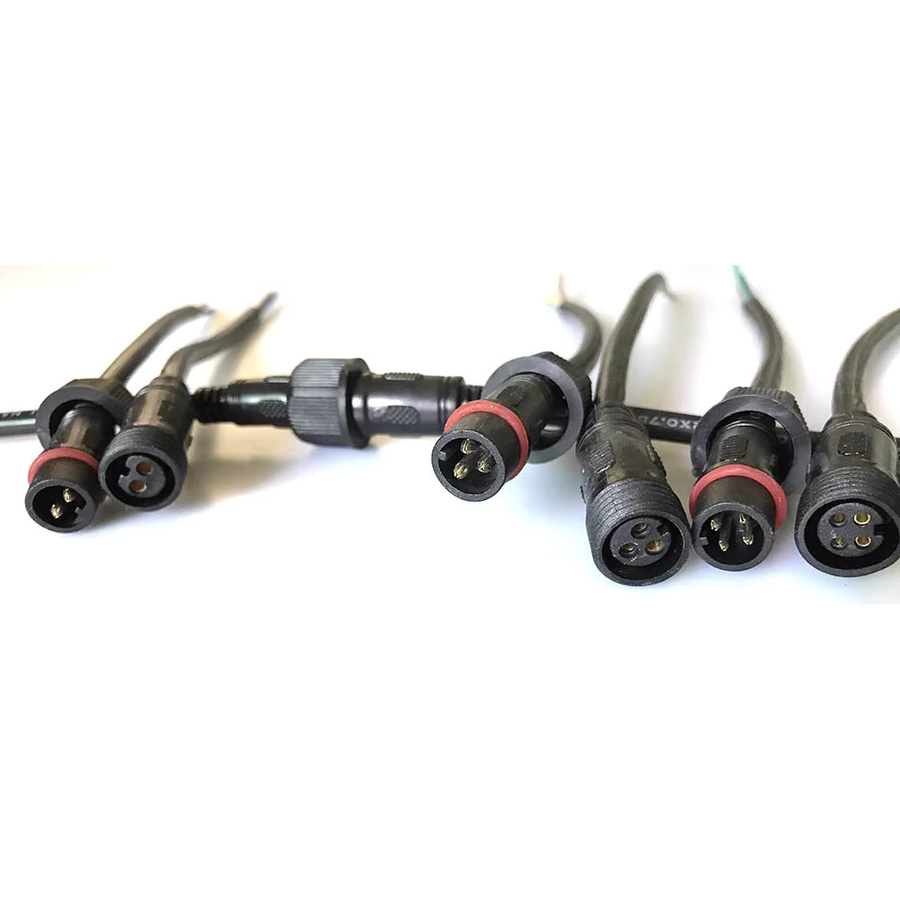 LAJQTAO Wasserdichtes Anschlusskabel für LED-Lichtstreifen mit 2, 3 oder 4 Pin Stecker und Buchse in Schwarz, Kabellänge: 40 cm - Bild 3