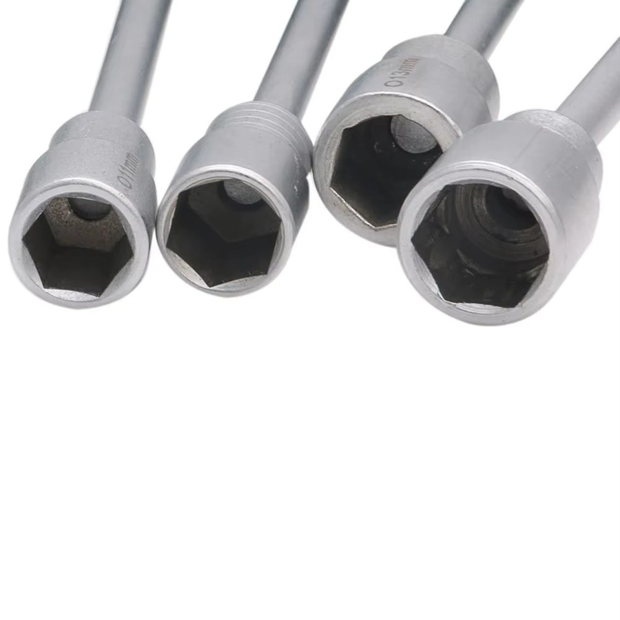 VIBRATITE Metall Steckschlüssel Set aus Stahl mit Sechskant-Mutter und Schraubendreher 3-6mm - Bild 2