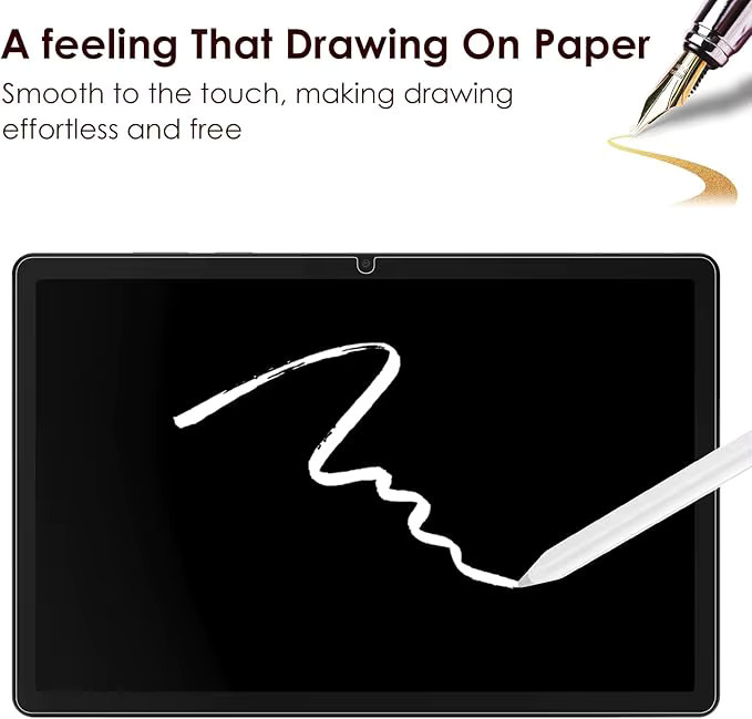 2 Stück Papierfolie Displayschutzfolie für Apple iPad Mini 4 5 6, iPad Air 1 2, iPad Pro 9.7 11 12.9 und iPad Air M3 11 13 in Transparent, Anti-Kratz-Folie - Bild 2