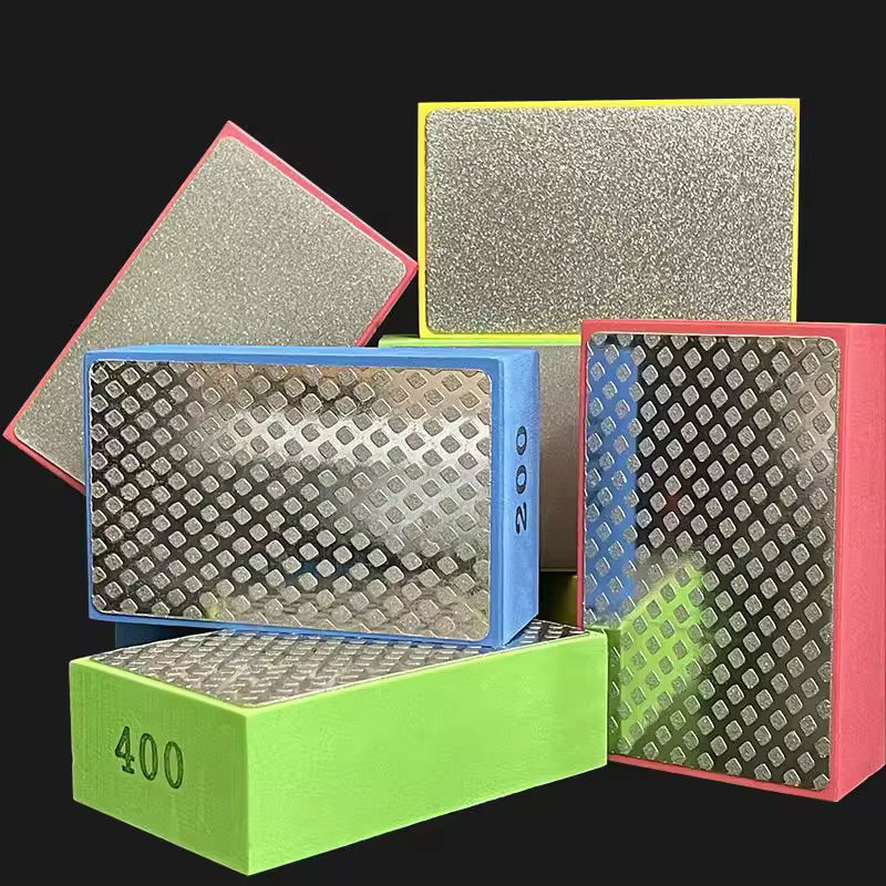 Skeyo Diamant-Handpolierpads als Glas-Schleifblock-Pad für Fliesen, Keramik, Stein und Marmor - Bild 2