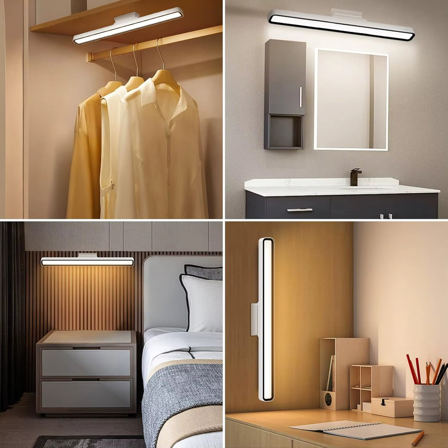 VENUSWING LED Schreibtischlampe mit integriertem LED, USB wiederaufladbar, stufenlos dimmbar, magnetisch und zum Aufhängen, ideal als Nachtlicht für Schlafzimmer und zum Lesen oder Lernen - Bild 4