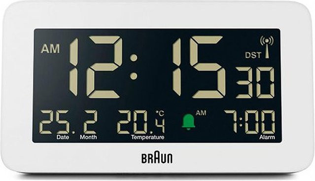 Braun BC10W-DCF digitaler Funkwecker in Weiß - Bild 1