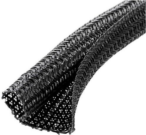 Quadrios Geflechtschlauch aus Polyester in Schwarz für 50 bis 51 mm Durchmesser - Bild 1