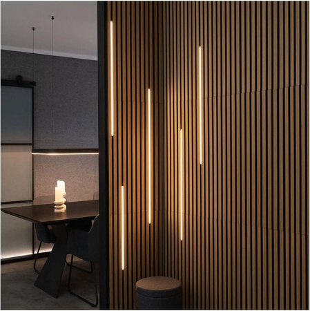 HOME DELUXE LED Lichtleiste für Akustikpaneel NOX Starterset M in Weiß mit warmweißem Licht
