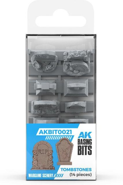 AK Interactive Tumbstones Basing Bits, 14-teiliges Set - Bild 1