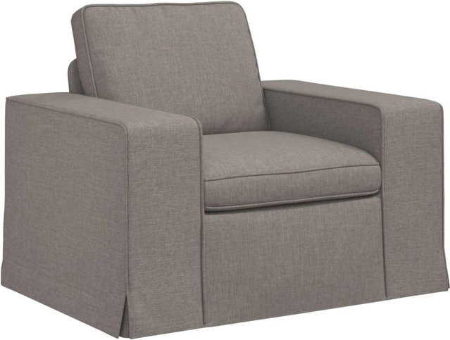 vidaXL Sofa Taupe mit Stoffbezug und Metallrahmen B/T/H: 103 x 80 x 82 cm - Bild 1