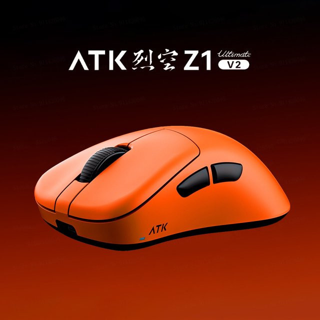 ATK LieKong Z1V2 kabellose Gaming-Maus in Orange mit Bluetooth für Esports und Valorant - Bild 1
