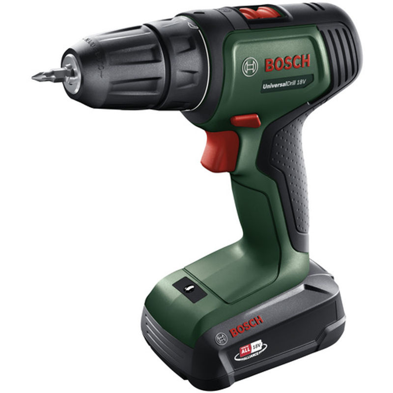 Bosch UniversalDrill 18V Akku-Bohrschrauber Set in Grün/Schwarz mit 2x Akkupack und Ladegerät - Bild 3