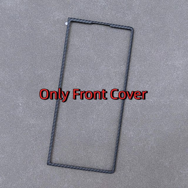 Samsung Galaxy Z Fold 8 Ultra Frontabdeckung aus Aramid Kohlefaser in Grau (Nur Frontrahmen) - Bild 1
