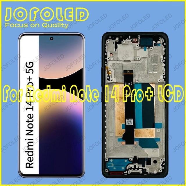 Xiaomi Redmi Note 14 Pro + 5G AMOLED Display mit Touchscreen Ersatz in Schwarz - Bild 1