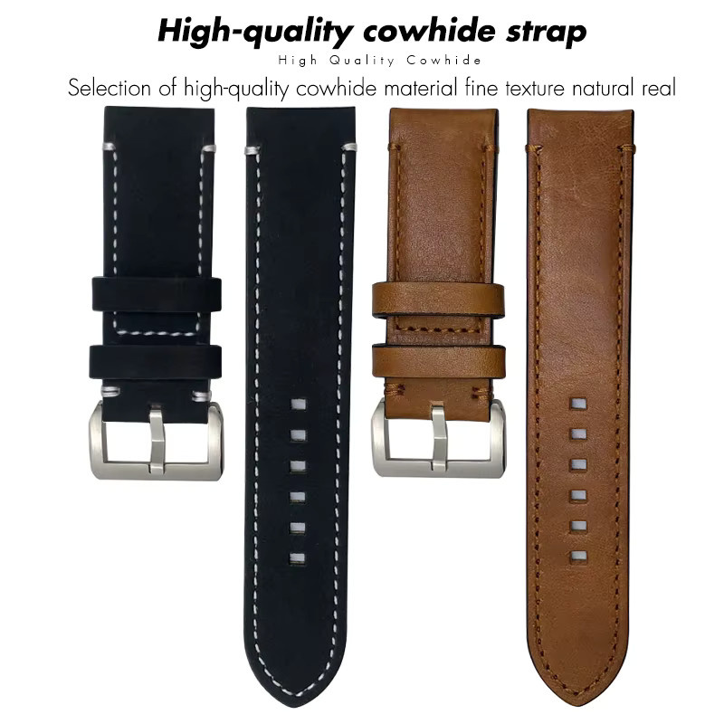 Uhrenarmband DYNANIC, Leder, Braun, 22mm, 23mm - Bild 2