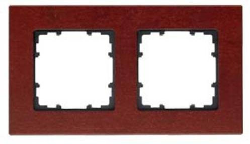 Siemens Schalterprogramm Delta Holz 2fach Rahmen in Braun 5TG11022 - Bild 1