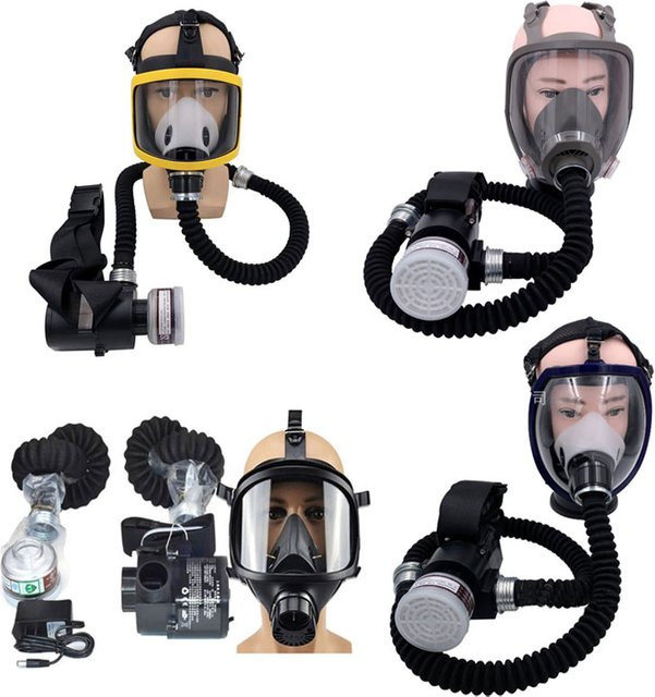 Elektrisches Atemschutzsystem mit konstantem Luftdurchfluss für Vollgesichts-Gasmasken zum Schutz bei Lackierarbeiten und in der chemischen Industrie - Bild 1