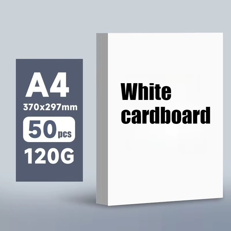 Weißer Zeichenkarton A4 mit doppelseitigem Druck für DIY-Projekte und Zeichnungen, 150 g/m² - Bild 2