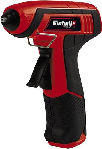 Einhell TC-CG 3,6/1 Li Akku Heißklebepistole mit Zubehör, Rot, 7mm - Bild 1