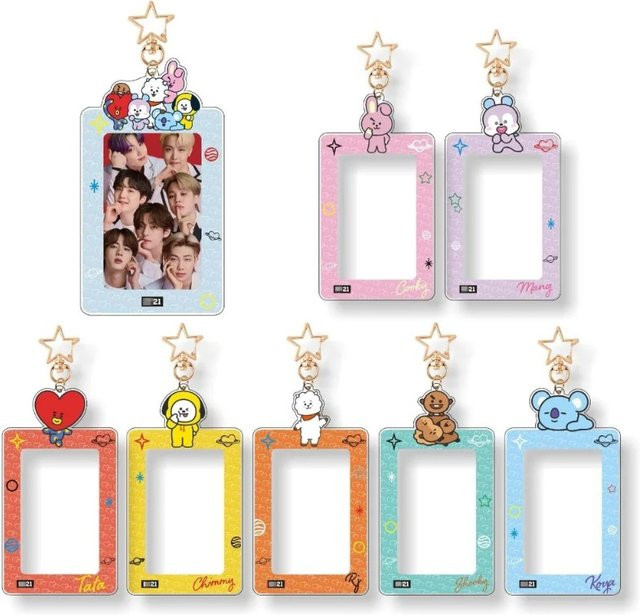 BT21 Kartenhalter Schlüsselanhänger, Chimmy Cooky Koya Tata - Bild 1