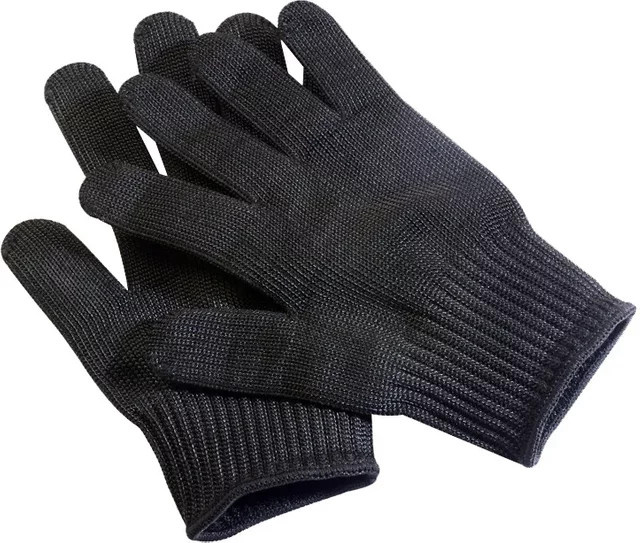 Schnittfeste Schutzhandschuhe aus HPPE-Stahl der Stufe 5 in Schwarz - Bild 1