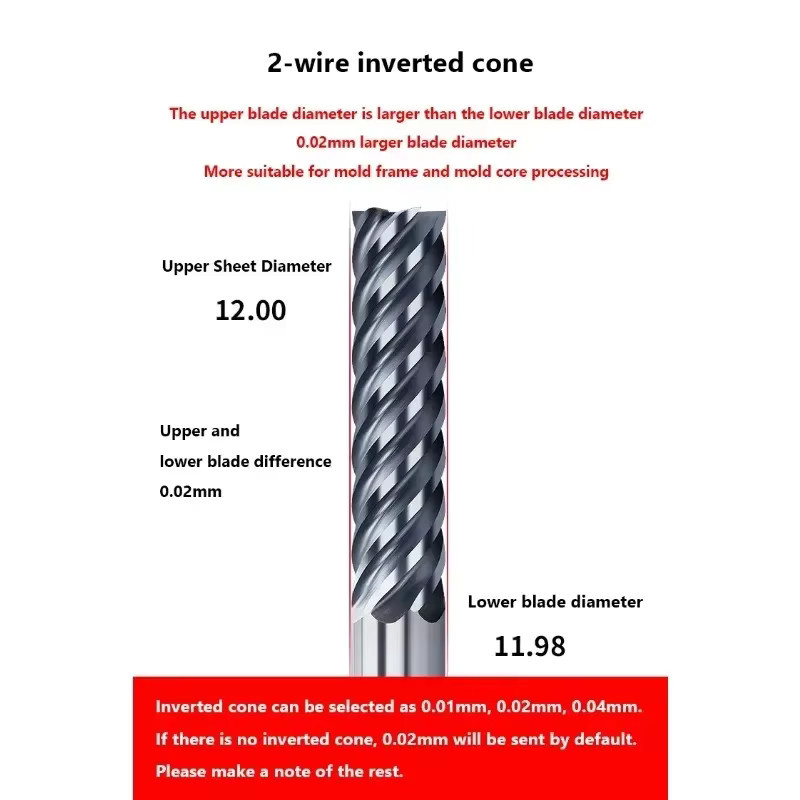 Hartmetall-Schaftfräser mit 6 Zähnen und 6 Nuten für CNC-Metall- und Stahlbearbeitung in Silber - Bild 4