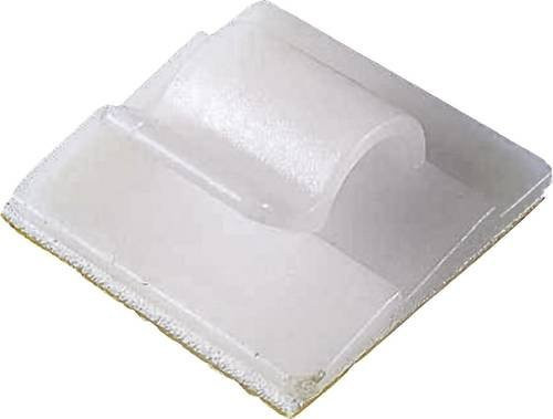PB Fastener Kabelclip 5432 selbstklebend für maximal 8mm Bündel-Ø in Beige und Transparent - Bild 1