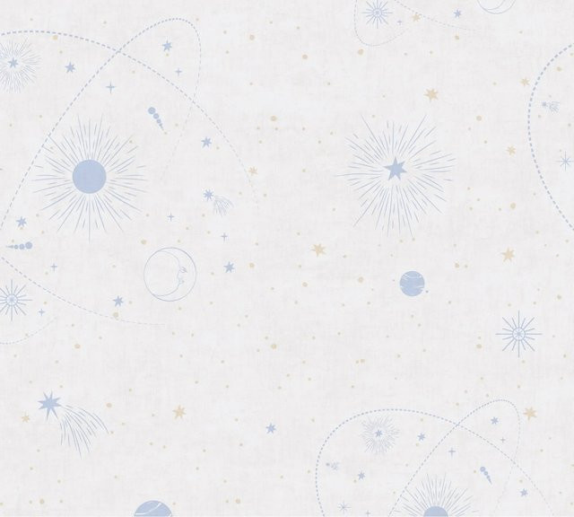 A.S. Création Vliestapete Weltall in Beige-Blau mit abstraktem Design, B: 0,53 m x L: 10,05 m - Bild 1
