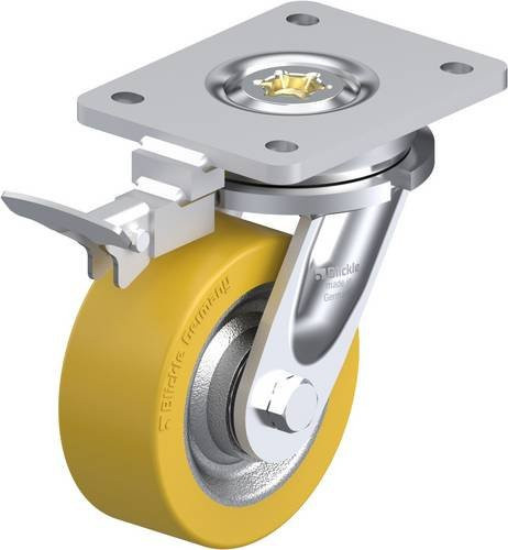 Blickle Lenkrolle LO-SETH 125K-RI4 mit Feststeller, Rad-Durchmesser: 12,5 cm, Tragfähigkeit: 500 kg - Bild 1