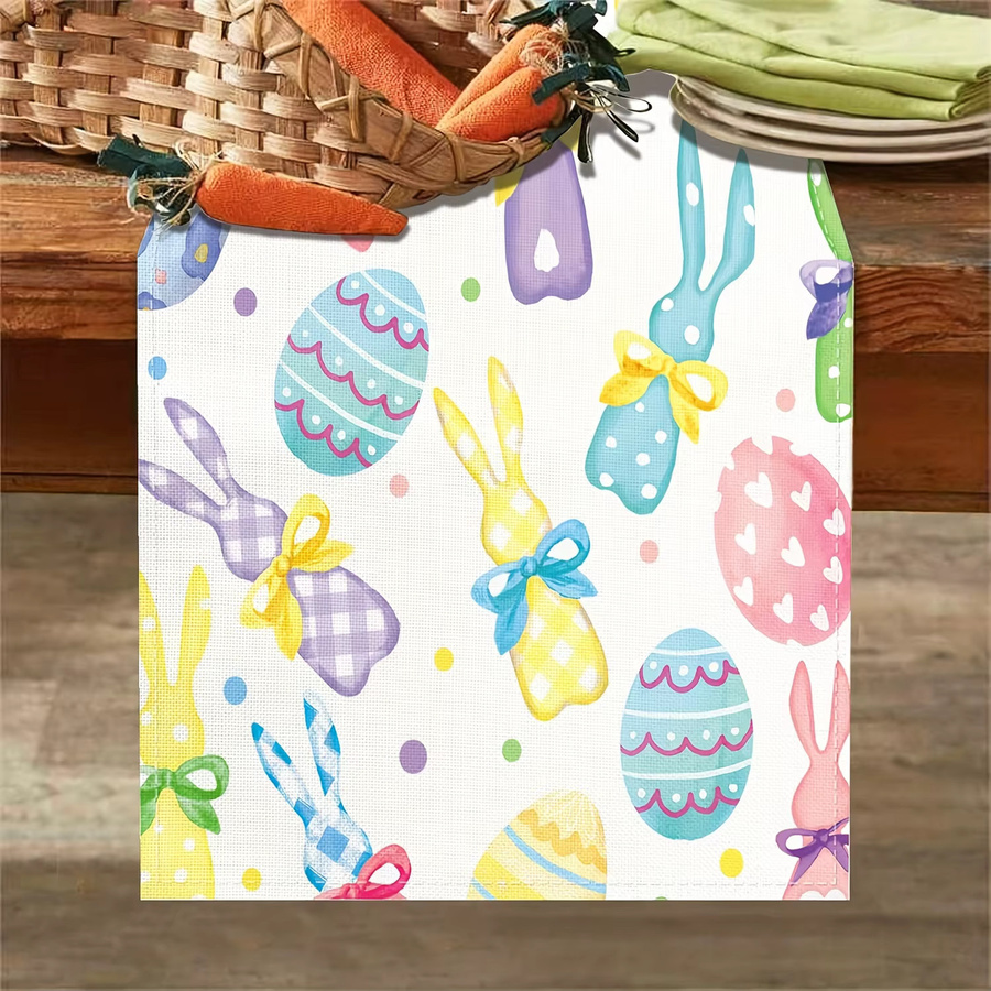 JIT Tischläufer Osterhasen-Ei-Design Mehrfarbig B/H/T: 90,0 x 33,0 x 33,0 cm - Bild 2