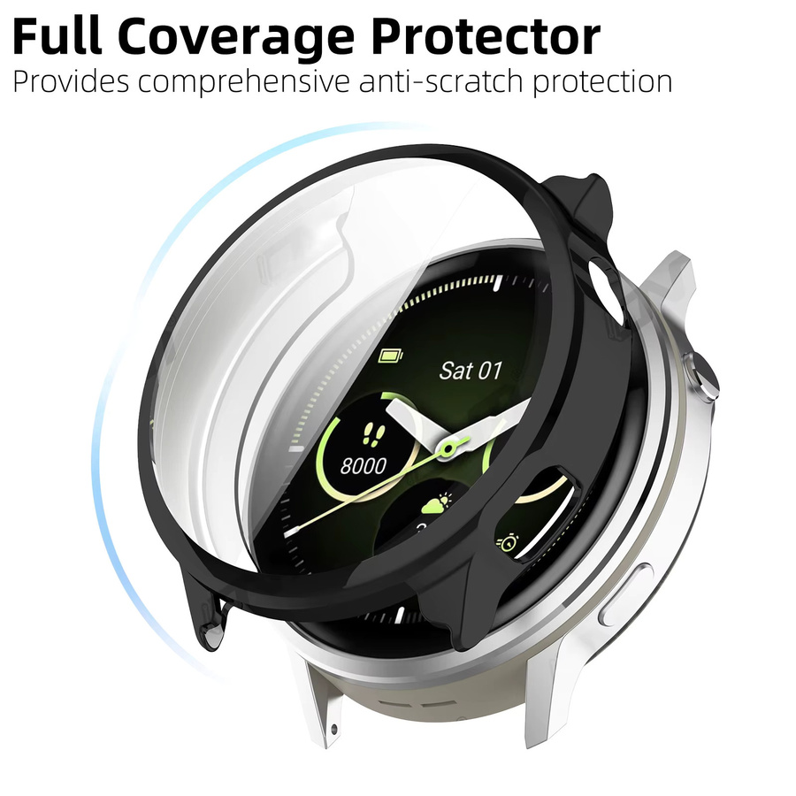 ONM Uhrenzubehör, Hülle für Garmin Venu 4, Silikon, Schwarz, Unisex - Bild 5