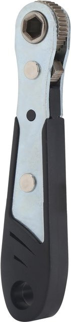 TOMTOP JMS Mini Ratsche 1/4 Zoll Sechskant Steckschlüssel in Schwarz und Silber - Bild 1