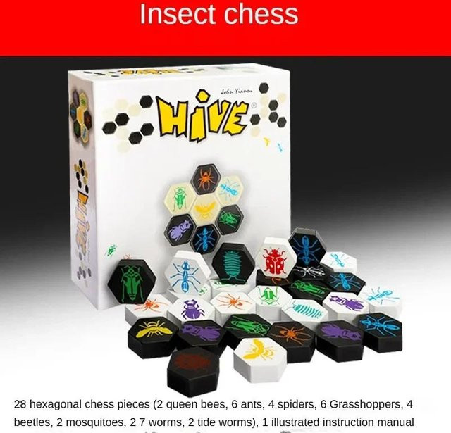 Hive Brettspiel, 2 Spieler, Holz, weiß, ab 6 Jahren - Bild 1
