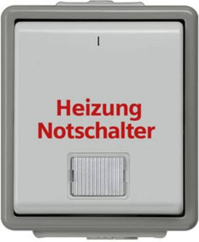 Siemens Jalousie-Schalter Delta Grau Aufputz IP44 aus Kunststoff - Bild 1