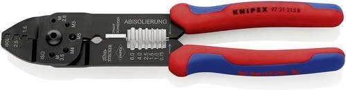 Knipex Crimpzange 97 21 215 B für unisolierte offene Steckverbinder 0,5 bis 2,5 mm² in Schwarz und Multicolour - Bild 1