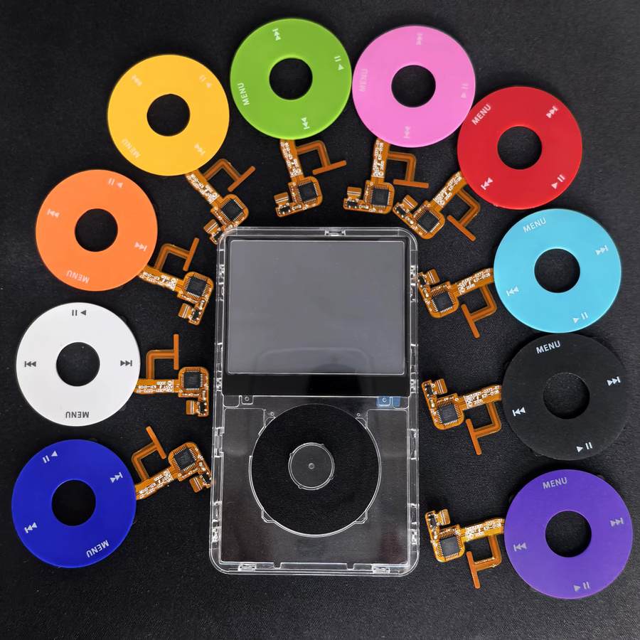 Apple Ersatzgehäuse für iPod Classic 5. Generation 5.5 Video mit transparenter Frontplatte und Click Wheel Flex-Taste - Bild 2