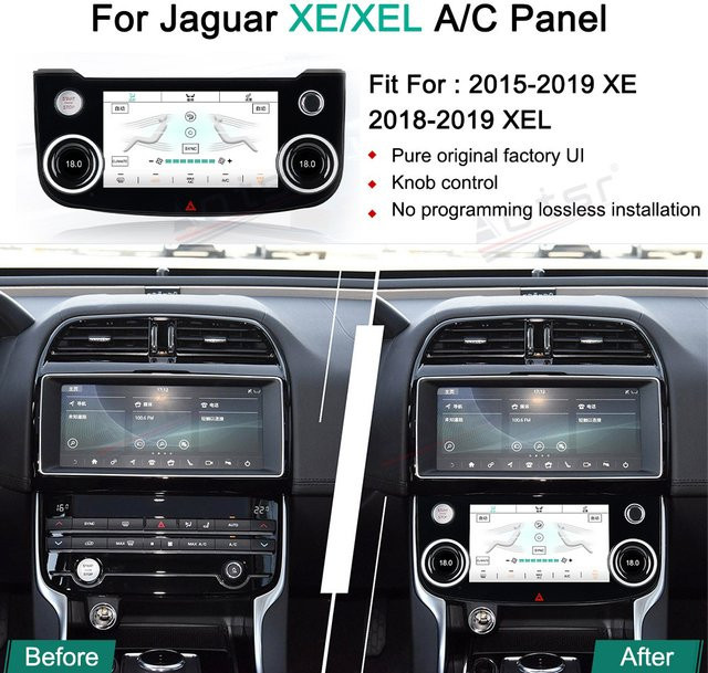Harman Bosch Multimedia Radio mit Android 14, CarPlay und GPS Navigation für Jaguar XE, XEL und F-Pace (2016-2019), Schwarz - Bild 1